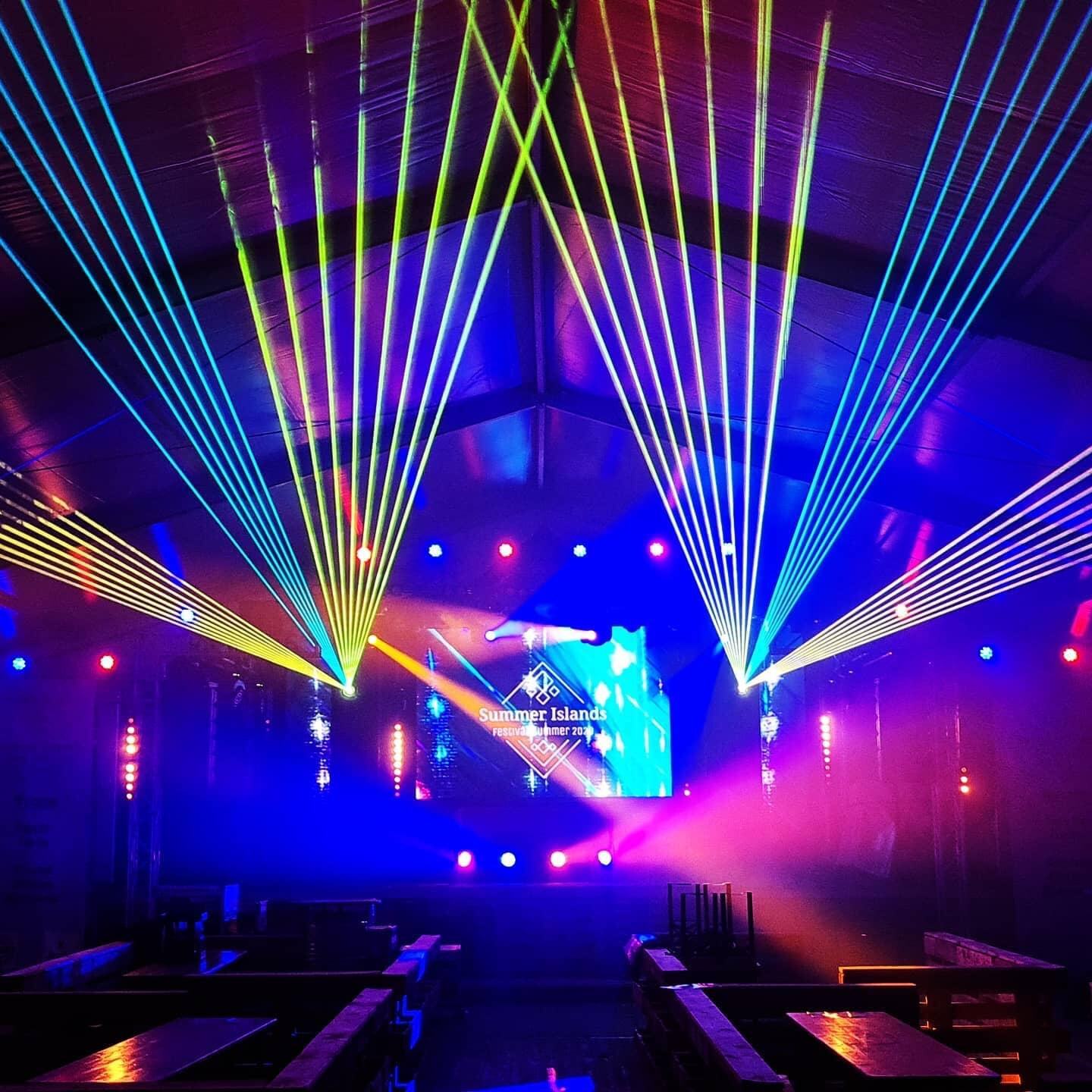 Lasershow bei einem Event